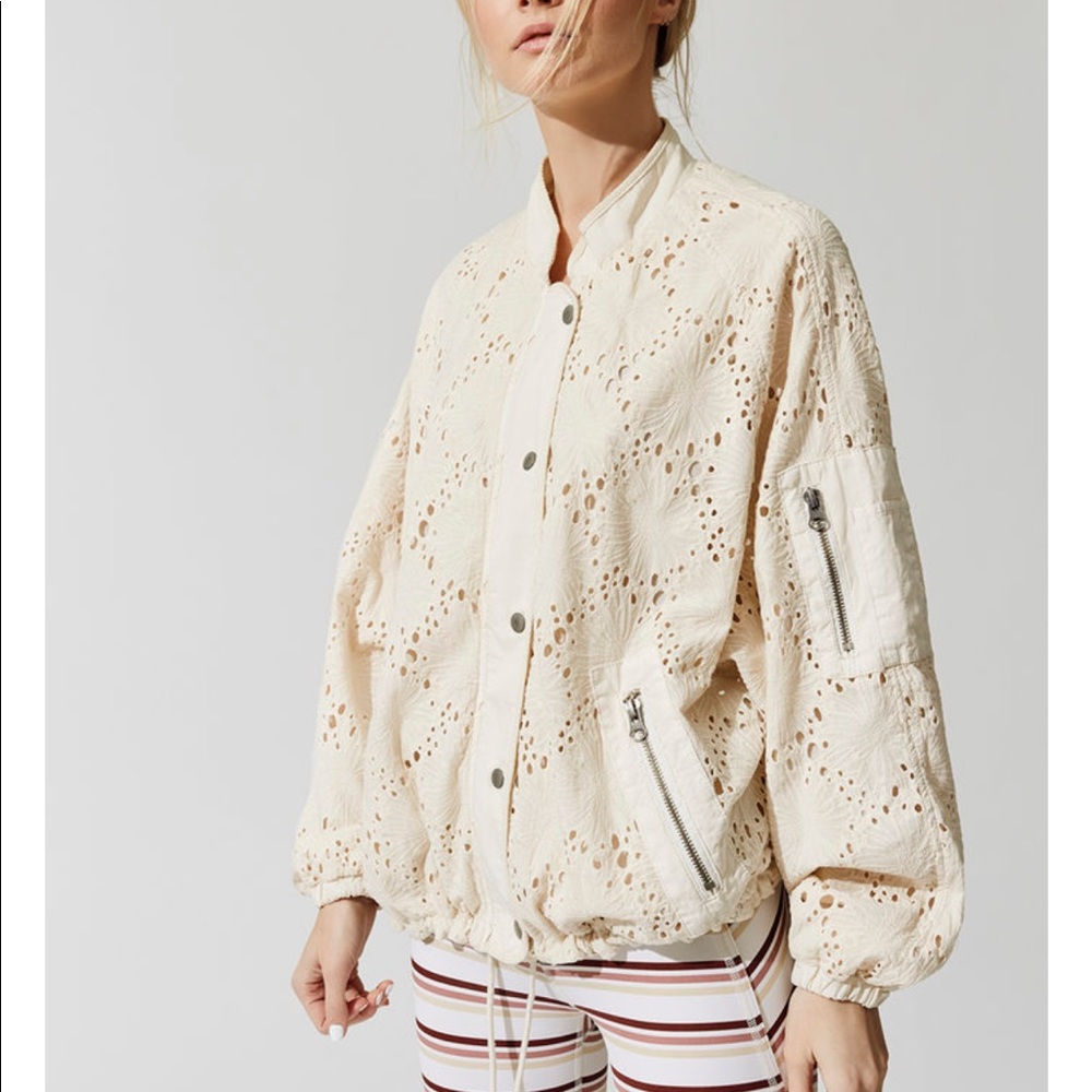 NWT Free people daisy Jane jacket in cream
